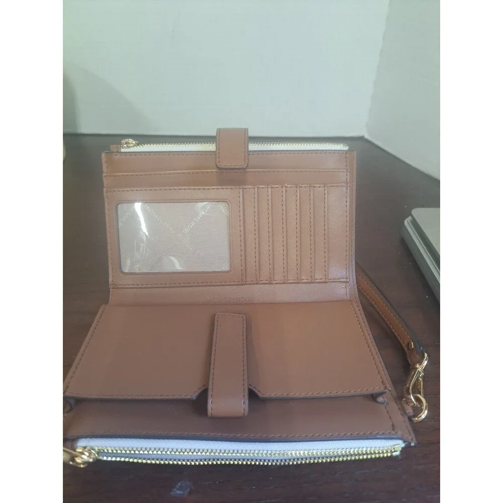 Michael Kors Jet Set Wristlet Vanilla With Signature Logo 35F8GTVWOB